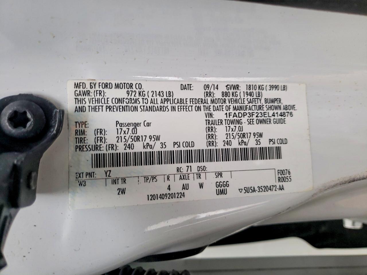 2014 Ford Focus se