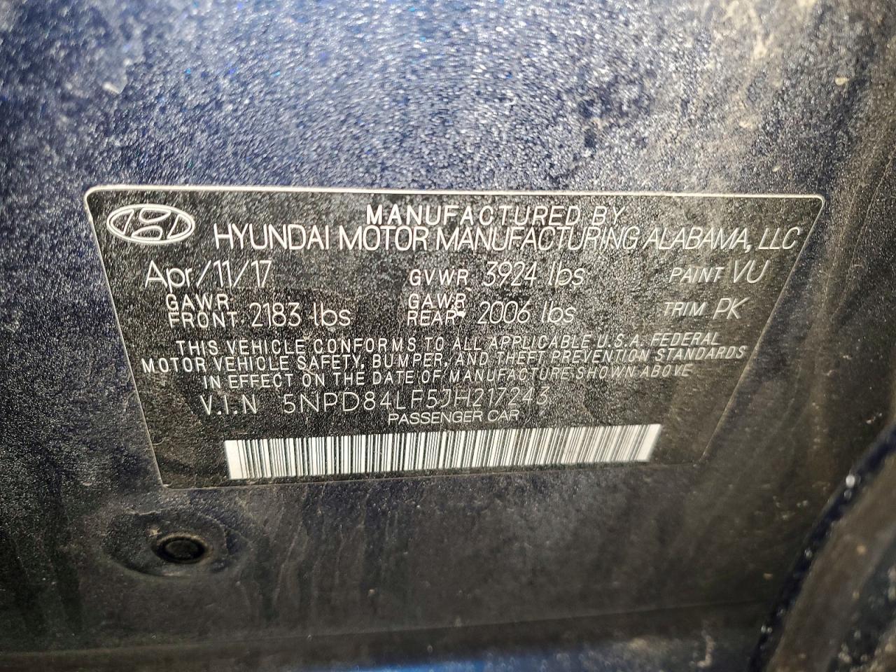 2018 Hyundai Elantra sel