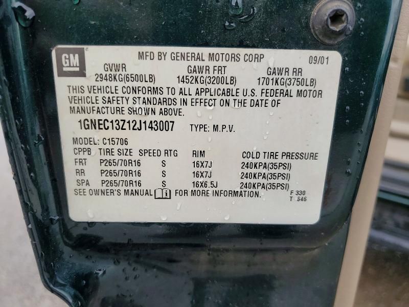 2002 Chevrolet Tahoe C1500