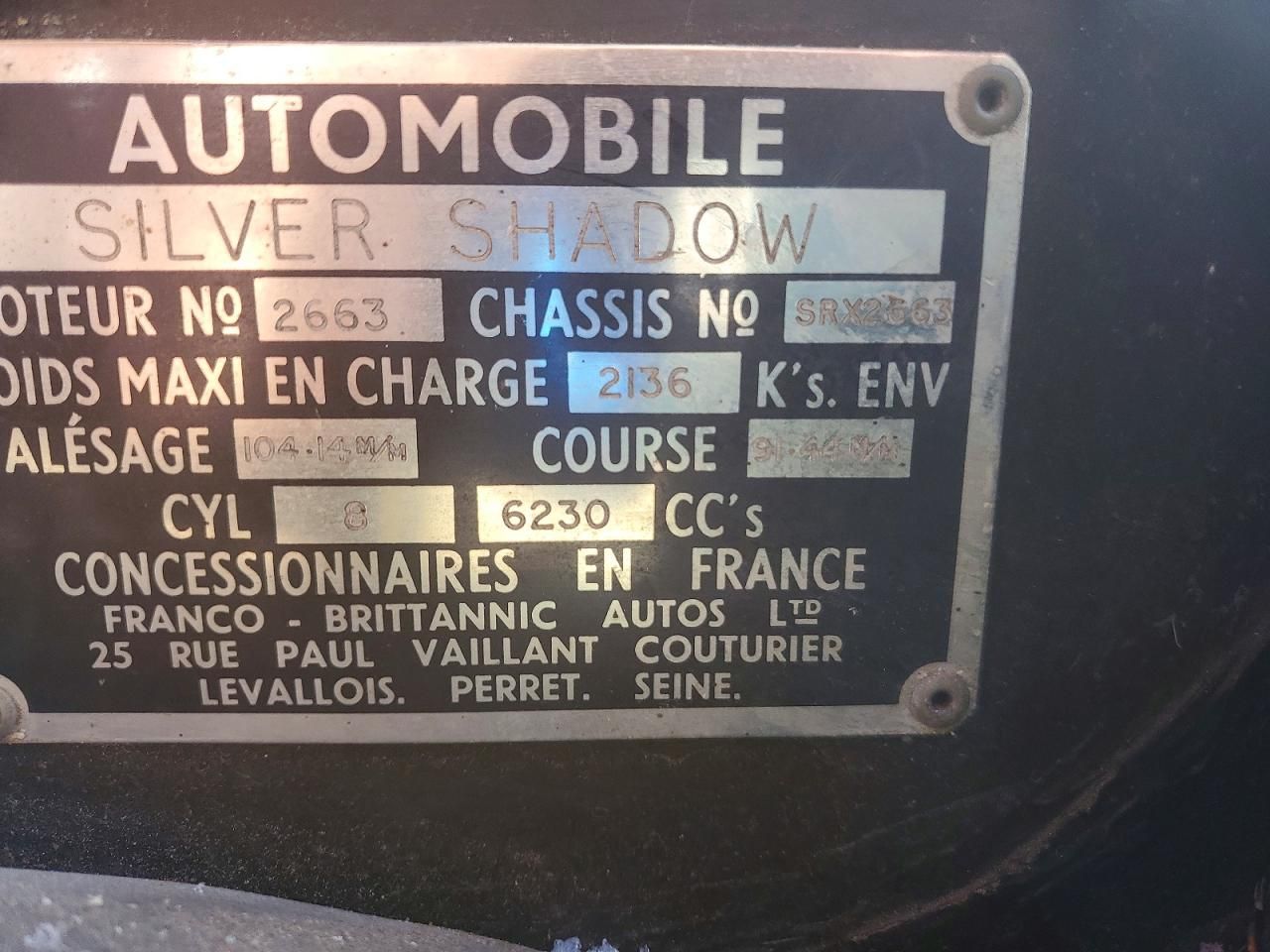 1967 Rolls-Royce 1967 Rolls Royce sil Shadow