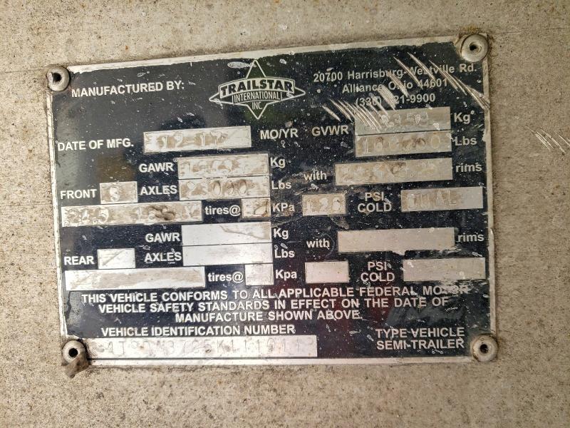 2018 Trail Star END Dump Trailer