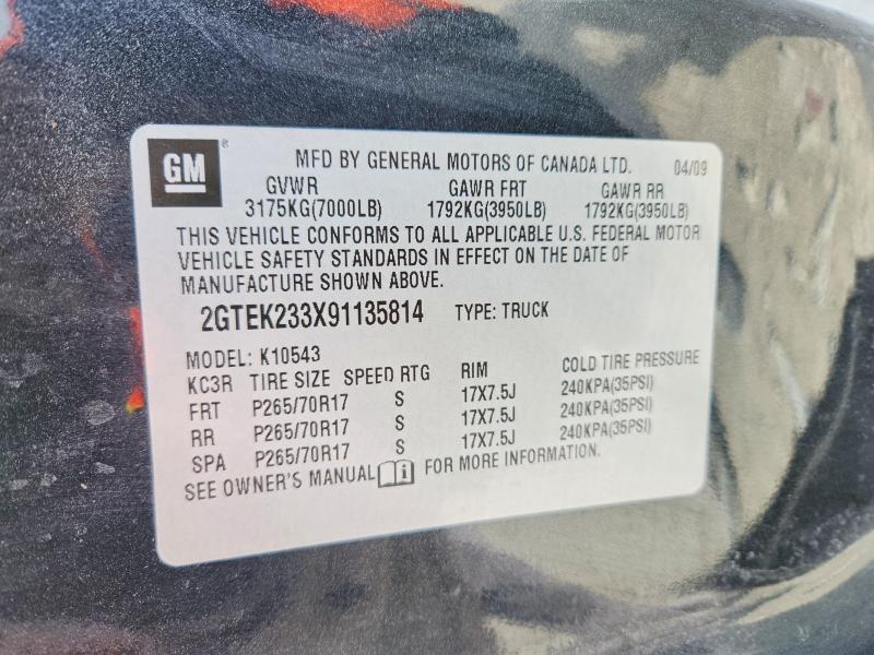 2009 GMC Sierra K1500 sle