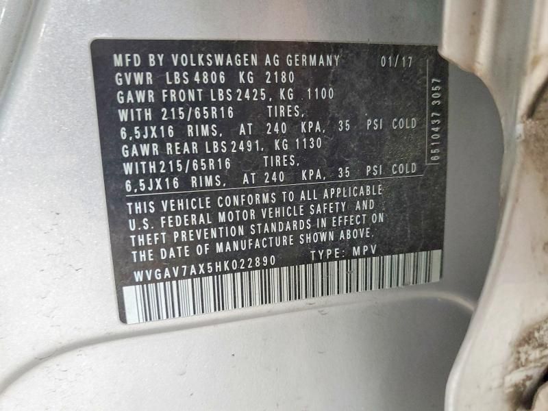 2017 Volkswagen Tiguan s