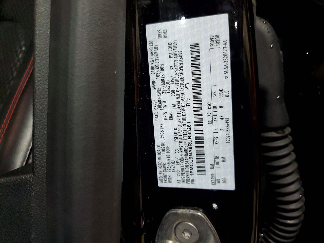 2024 Ford Escape st Line Select