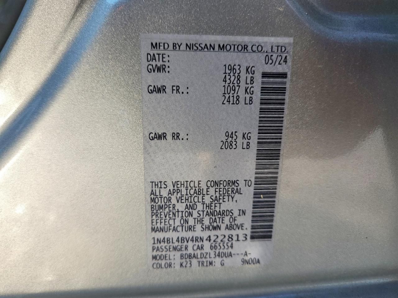 2024 Nissan Altima s