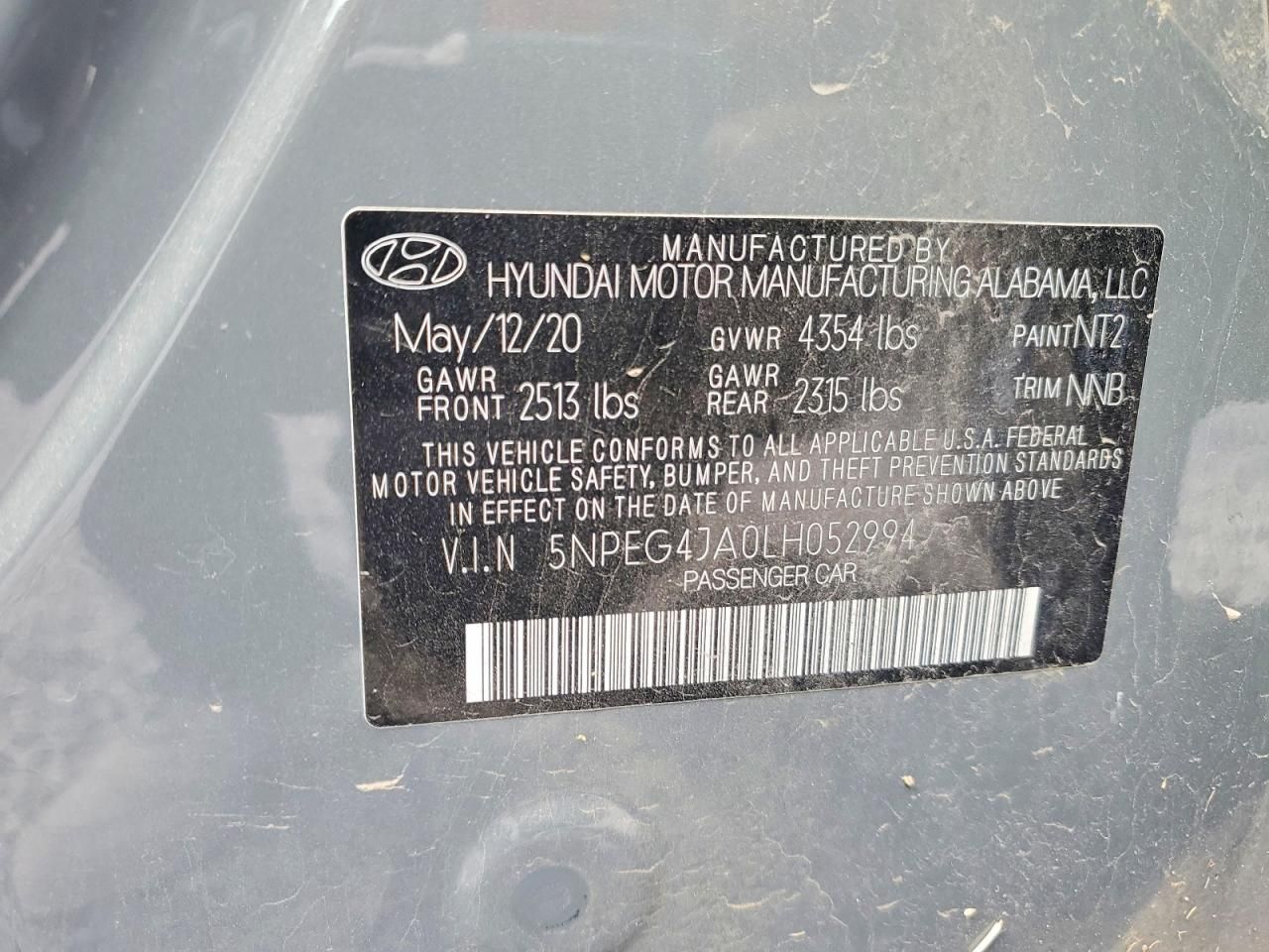 2020 Hyundai Sonata se