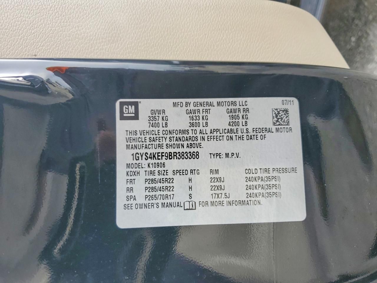 2011 Cadillac Escalade esv Platinum