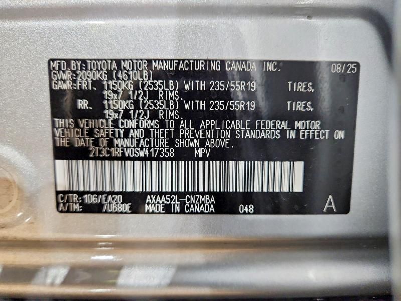 2025 Toyota Rav4 xle Premium