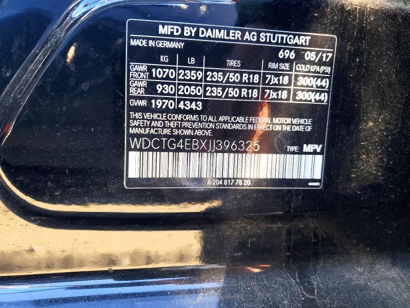 2018 Mercedes-Benz Gla 250