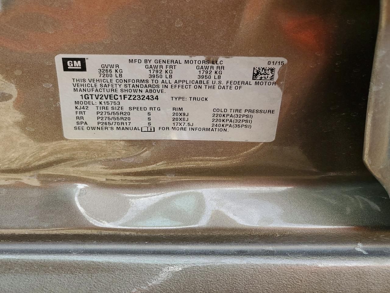 2015 GMC Sierra K1500 slt