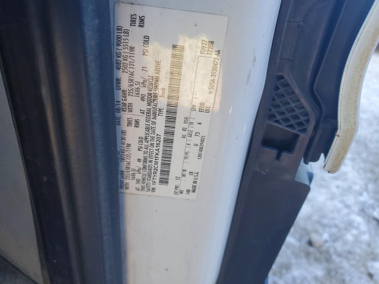 2015 Ford Transit 250 Utility / Service Van