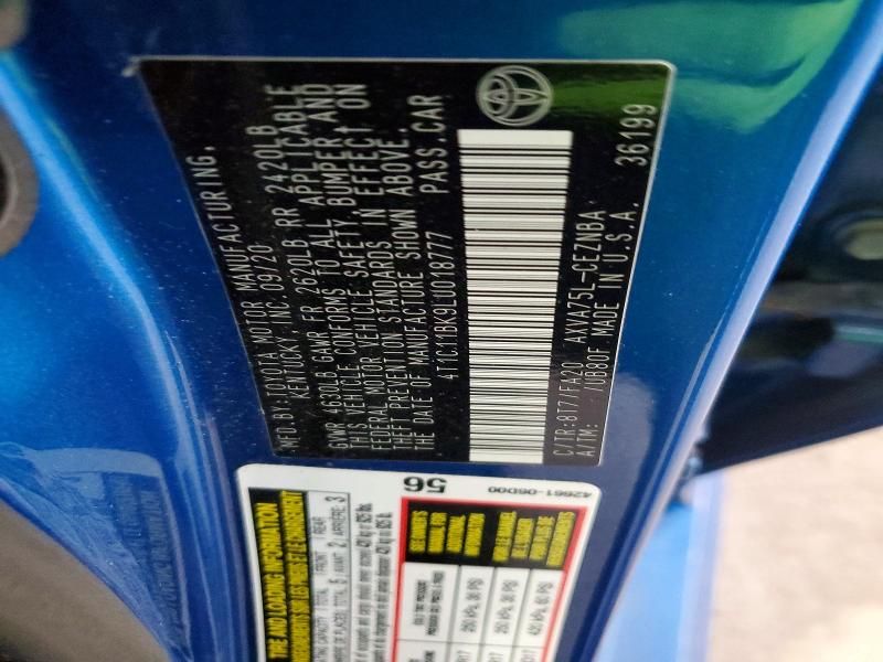 2020 Toyota Camry le