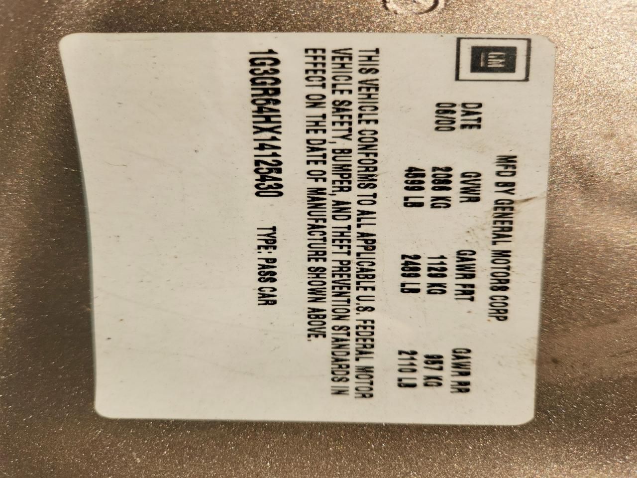 2001 Oldsmobile Aurora