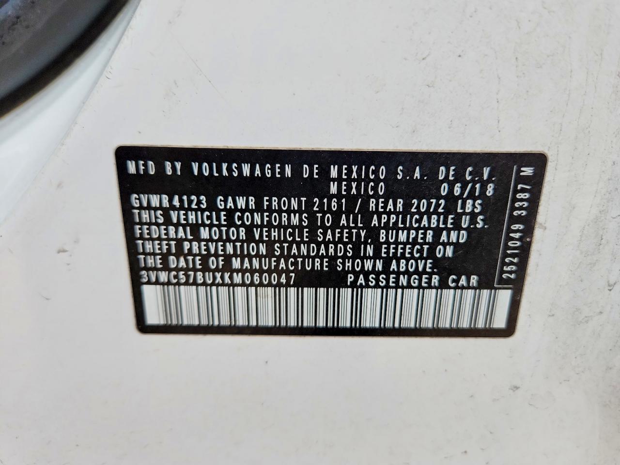 2019 Volkswagen Jetta s