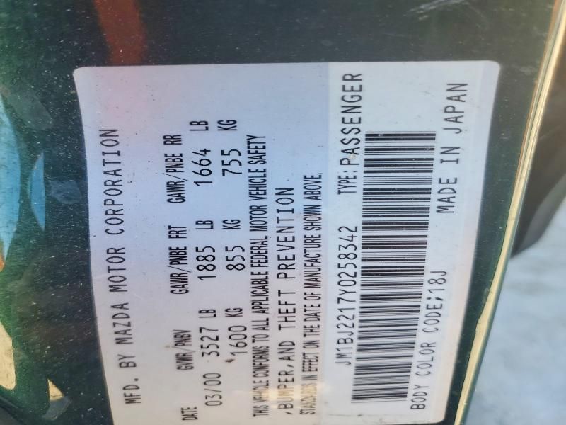 2000 Mazda Protege es