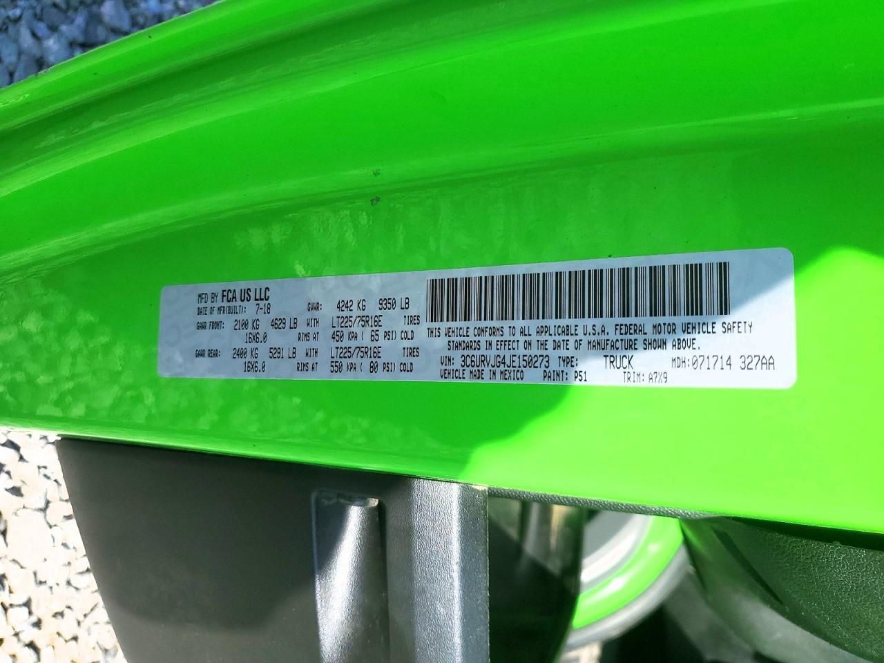 2018 Dodge RAM Promaster 3500 Delivery Van