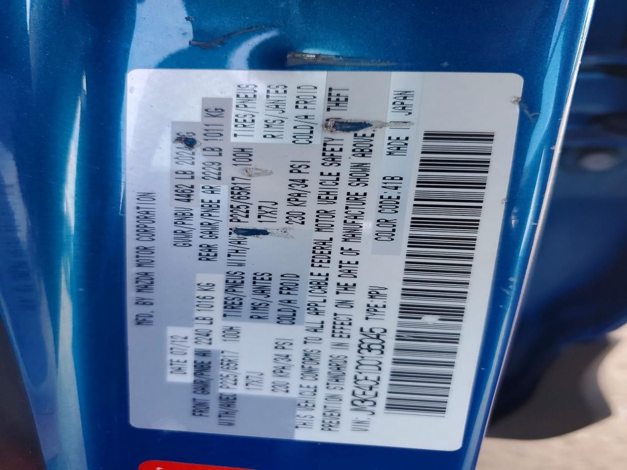 2013 Mazda Cx-5 Touring