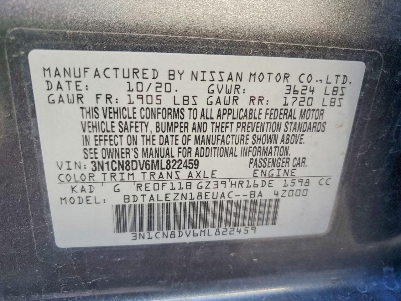 2021 Nissan Versa s