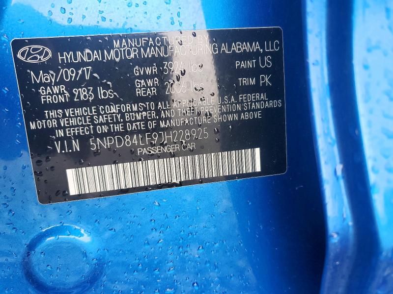 2018 Hyundai Elantra sel