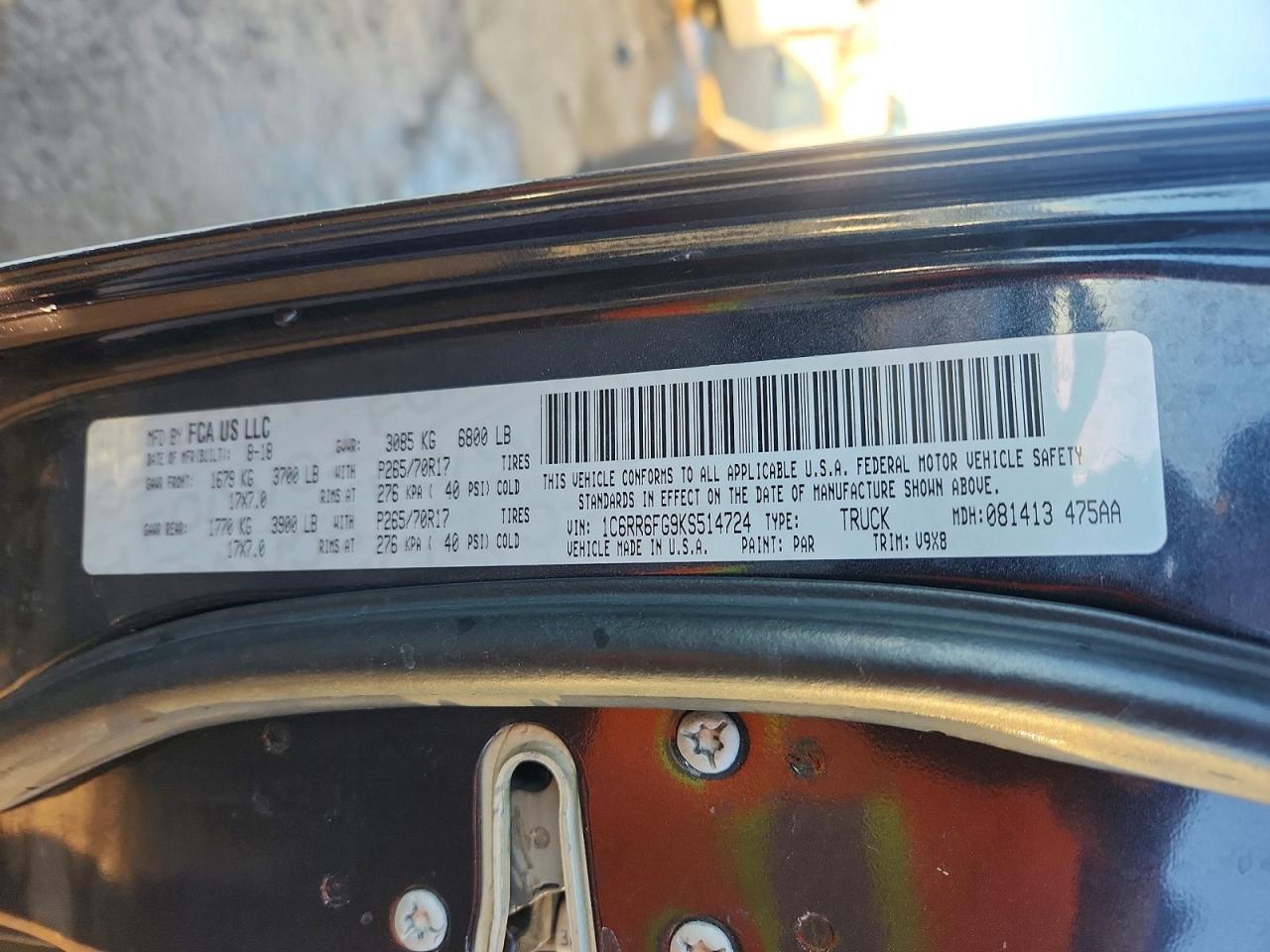 2019 Dodge RAM 1500 Classic Tradesman