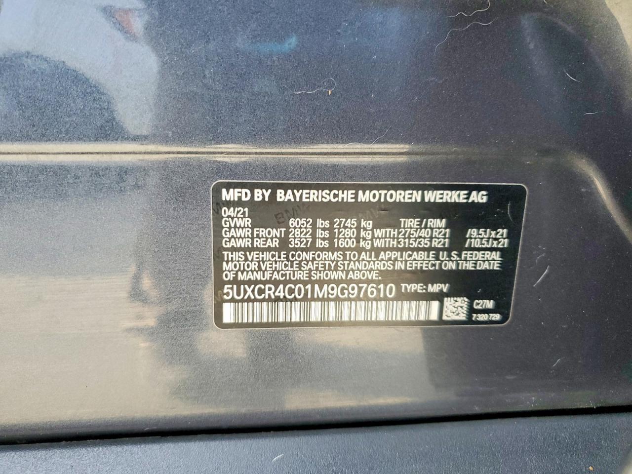 2021 BMW X5 Sdrive 40I