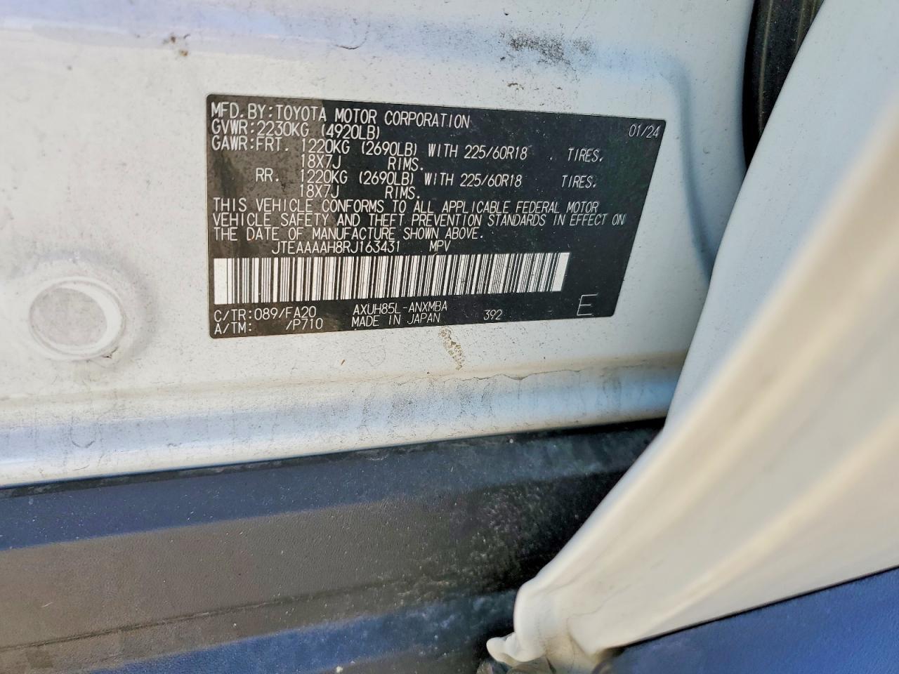 2024 Toyota Venza le