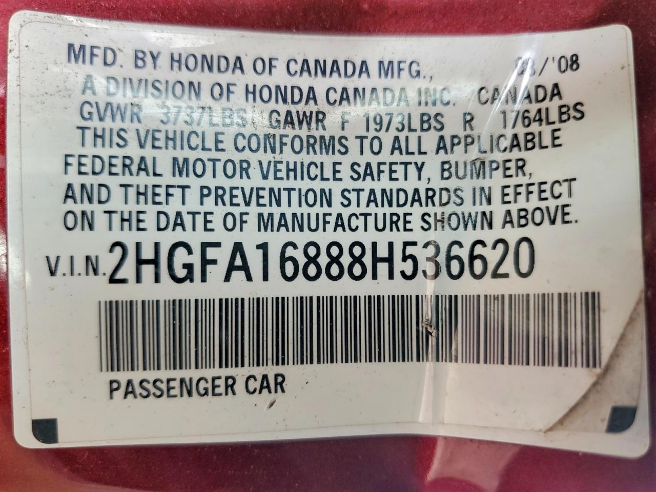 2008 Honda Civic ex