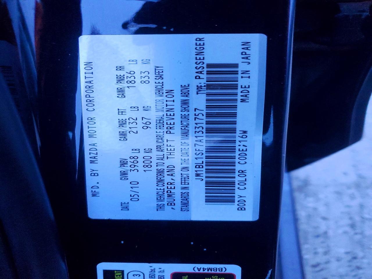 2010 Mazda 3 I