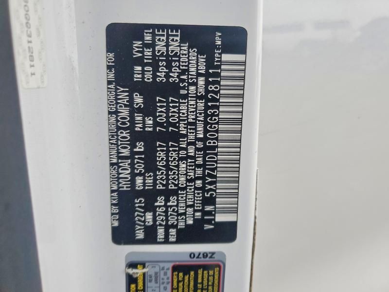 2016 Hyundai Santa fe Sport 2.4l