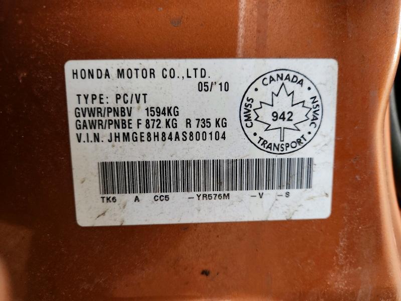 2010 Honda Fit Sport