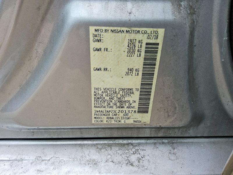 2018 Nissan Altima 2.5 sv