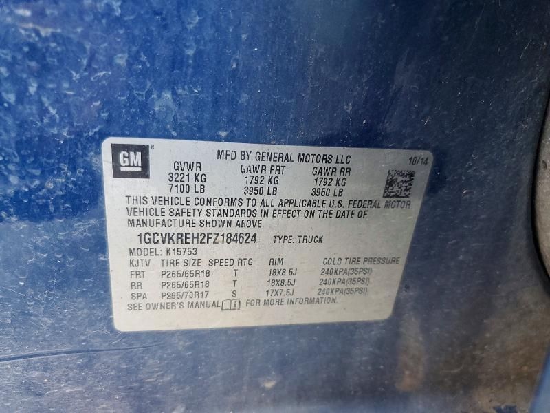 2015 Chevrolet Silverado K1500 lt