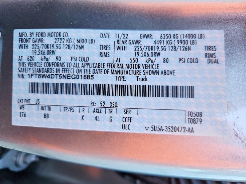 2022 Ford Super Duty F-450 W/D