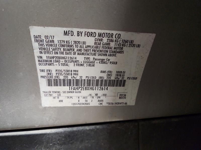 2017 Ford Taurus sel