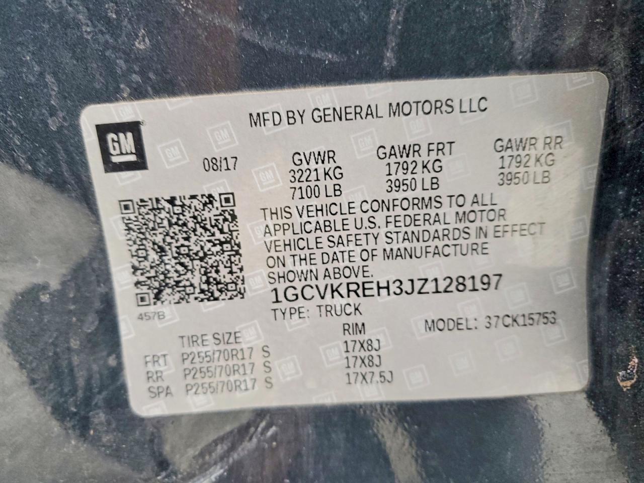 2018 Chev Silverado K1500 LT