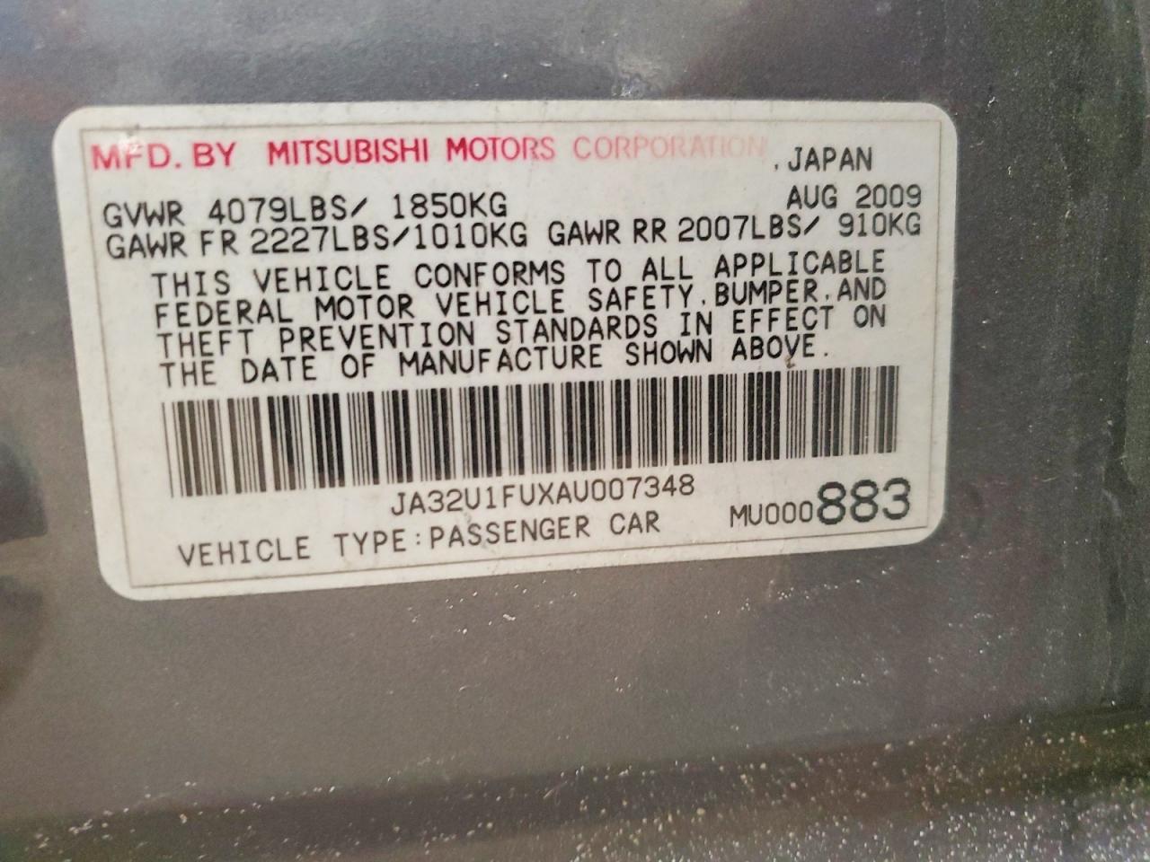 2010 Mitsubishi Lancer de