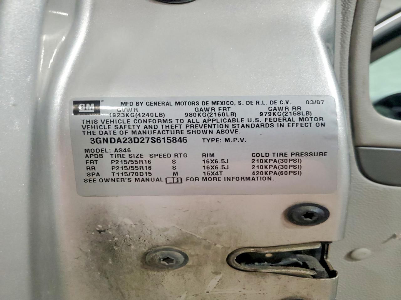 2007 Chevrolet Hhr lt