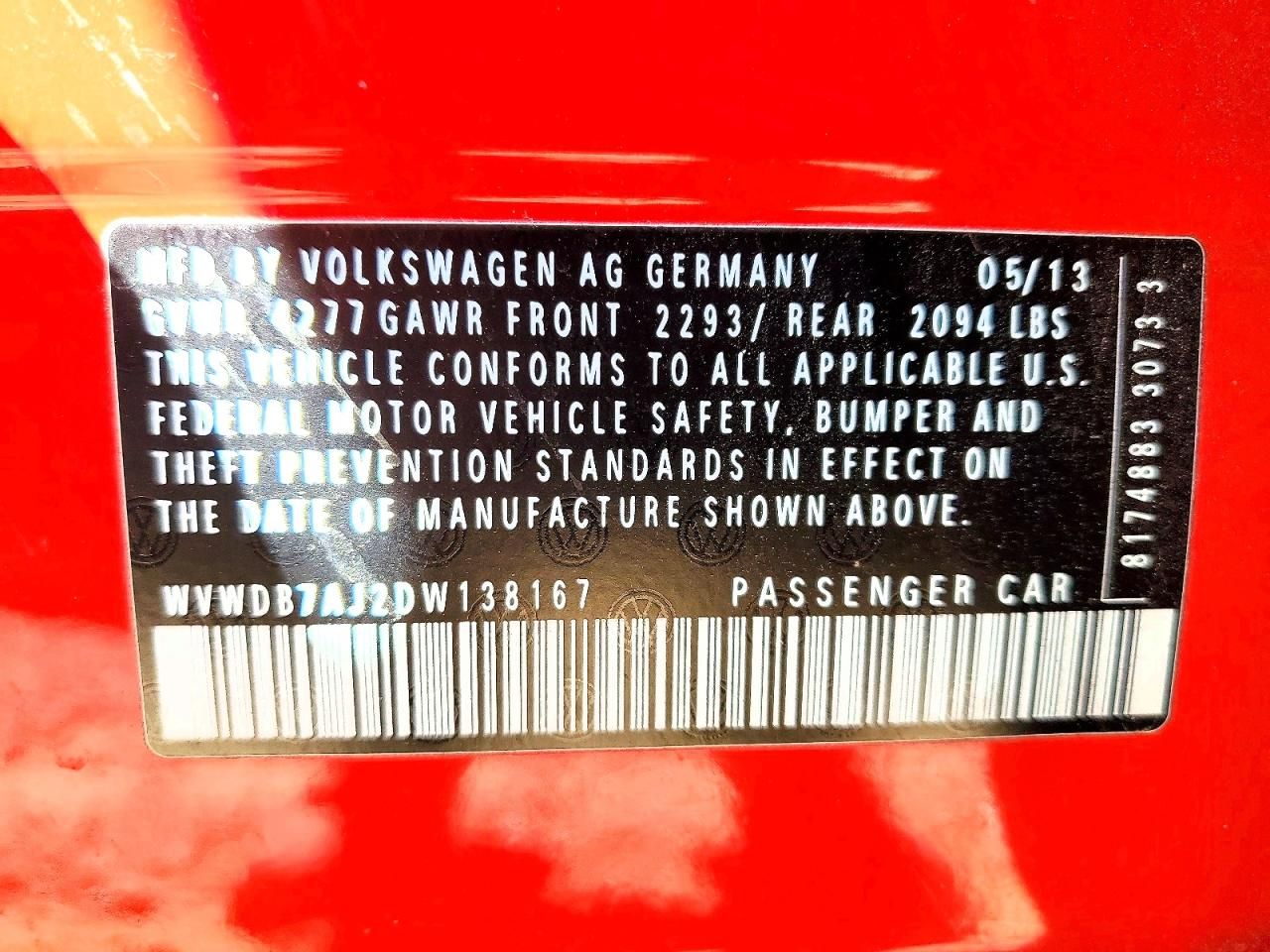 2013 Volkswagen Golf