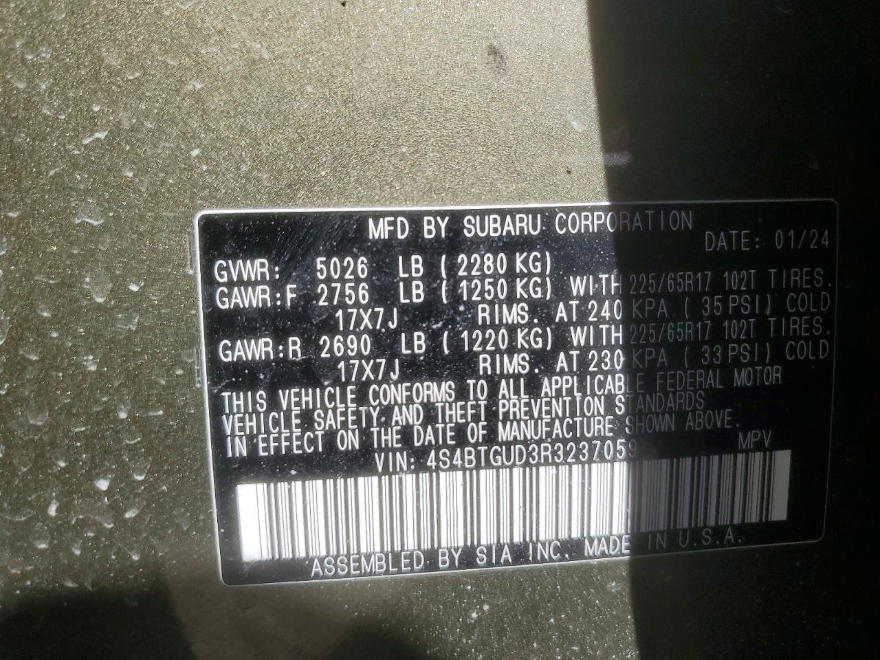 2024 Subaru Outback Wilderness