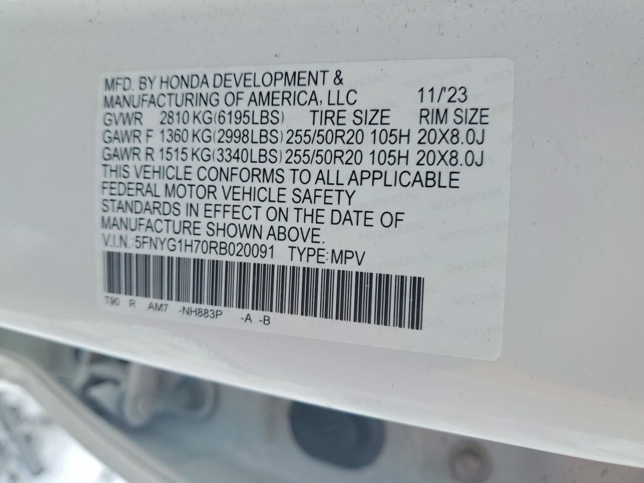 2024 Honda Pilot Touring