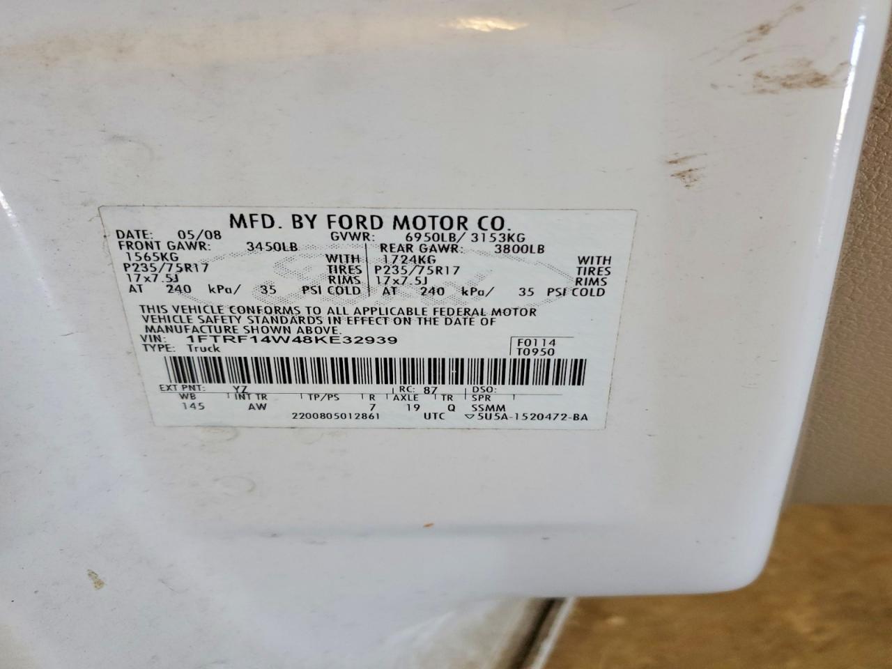 2008 Ford F150