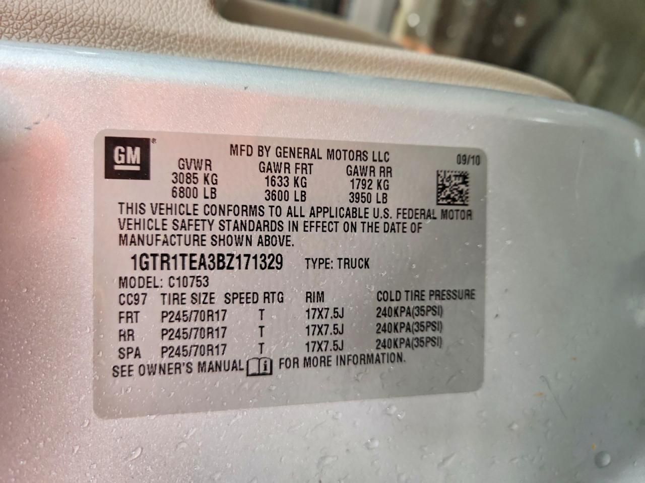 2011 GMC Sierra C1500