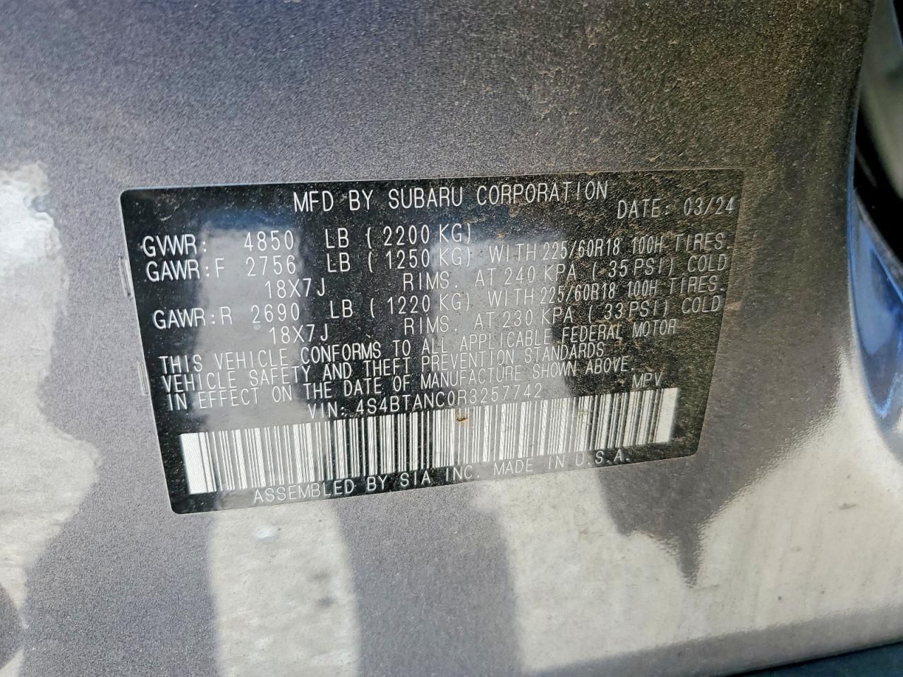 2024 Subaru Outback Limited