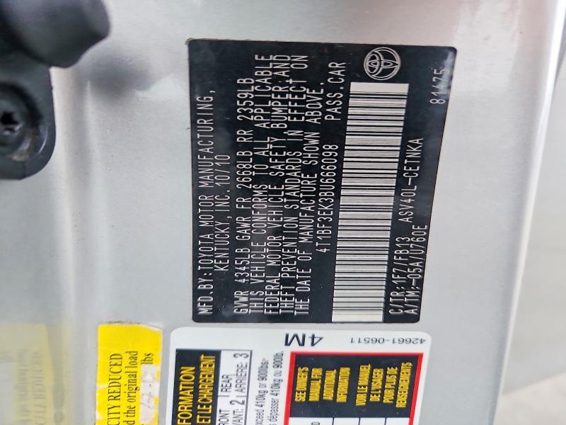 2011 Toyota Camry le