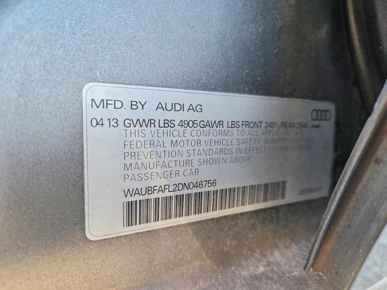 2013 Audi A4 Premium