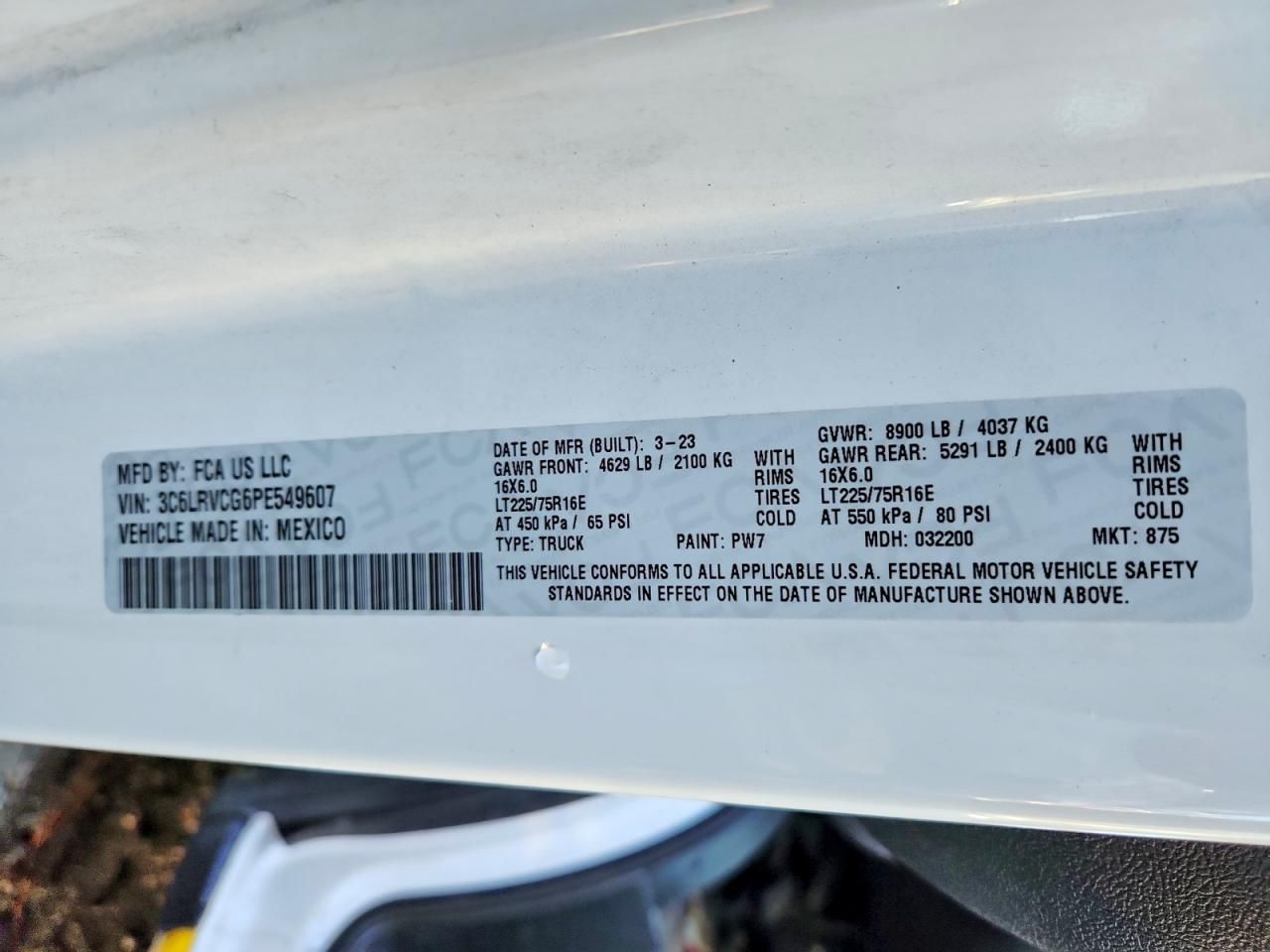 2023 Dodge RAM Promaster 2500 Delivery Van