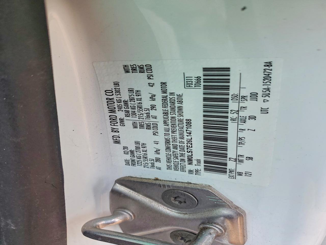 2020 Ford Transit Connect xl
