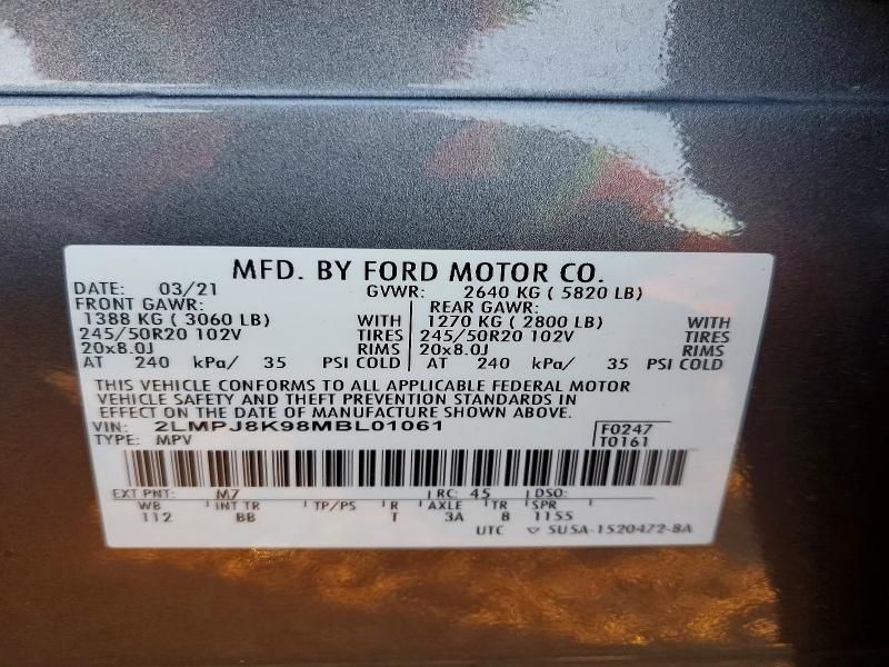 2021 Lincoln Nautilus Reserve