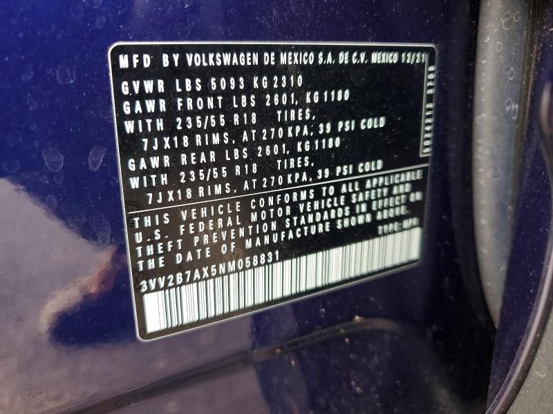 2022 Volkswagen Tiguan se