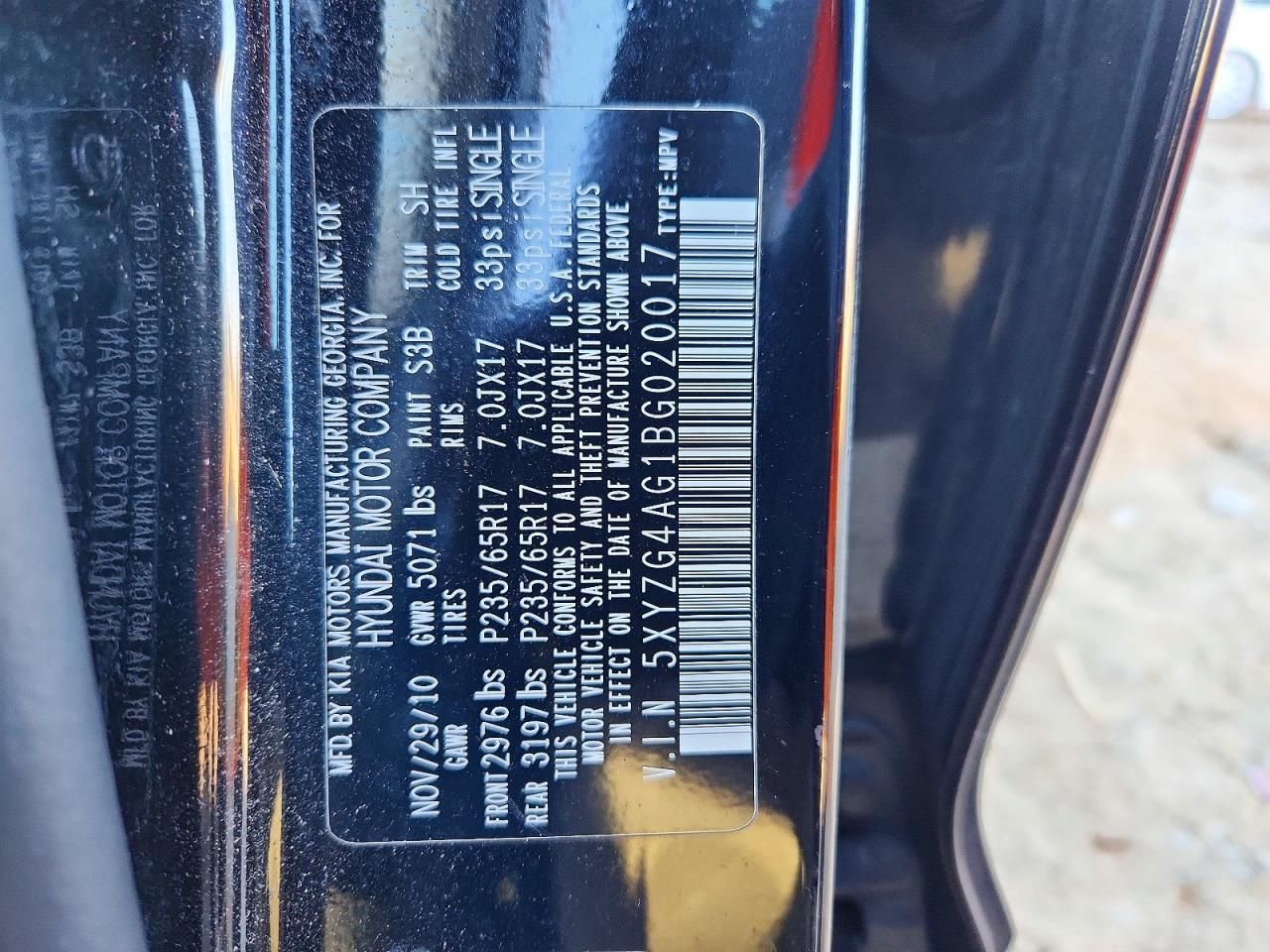 2011 Hyundai Santa fe gls